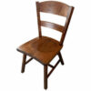 Emerson Wood Side Chair Saddle Seat - Image 2